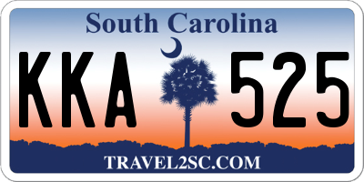 SC license plate KKA525
