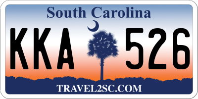 SC license plate KKA526
