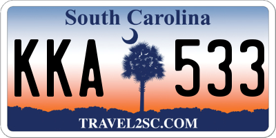 SC license plate KKA533