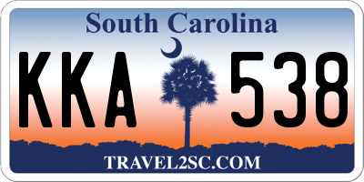 SC license plate KKA538