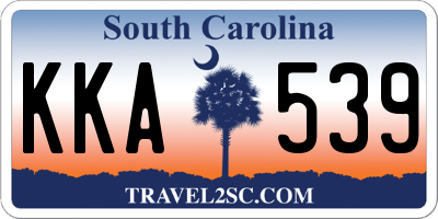 SC license plate KKA539