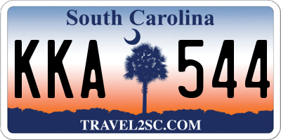 SC license plate KKA544