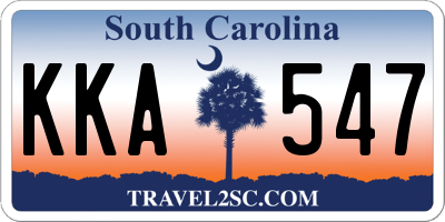 SC license plate KKA547