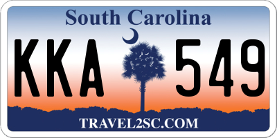 SC license plate KKA549