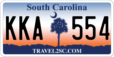 SC license plate KKA554