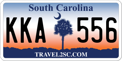 SC license plate KKA556