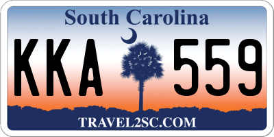 SC license plate KKA559