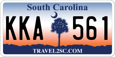 SC license plate KKA561