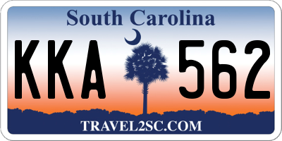 SC license plate KKA562