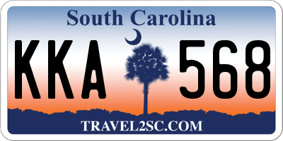 SC license plate KKA568