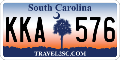 SC license plate KKA576