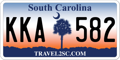 SC license plate KKA582