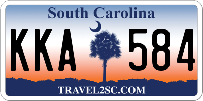 SC license plate KKA584