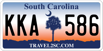 SC license plate KKA586