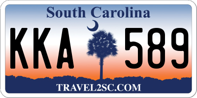 SC license plate KKA589