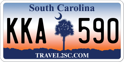 SC license plate KKA590