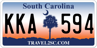 SC license plate KKA594