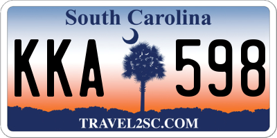 SC license plate KKA598