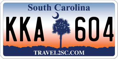 SC license plate KKA604