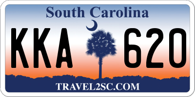 SC license plate KKA620