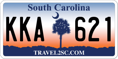 SC license plate KKA621