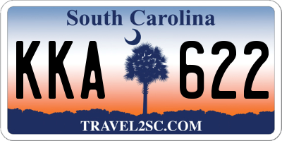 SC license plate KKA622