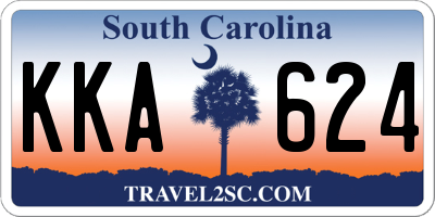 SC license plate KKA624