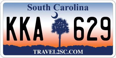 SC license plate KKA629