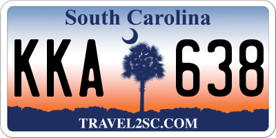 SC license plate KKA638