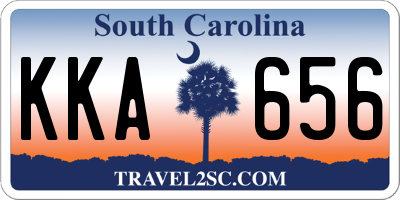 SC license plate KKA656