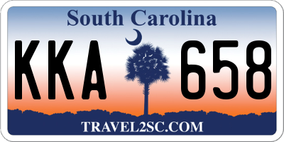 SC license plate KKA658