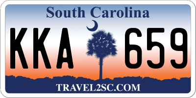 SC license plate KKA659
