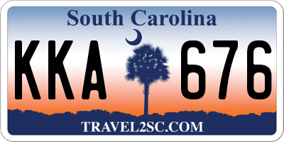 SC license plate KKA676