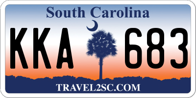 SC license plate KKA683