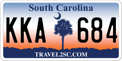 SC license plate KKA684
