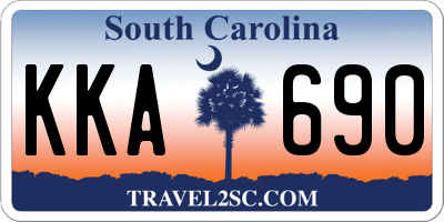 SC license plate KKA690