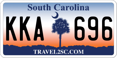 SC license plate KKA696
