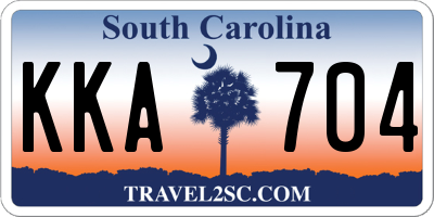 SC license plate KKA704