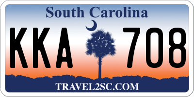 SC license plate KKA708