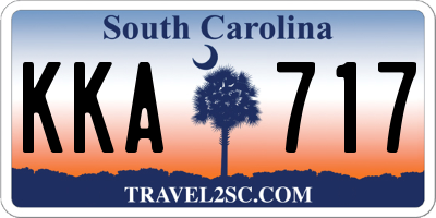 SC license plate KKA717