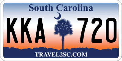 SC license plate KKA720