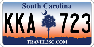 SC license plate KKA723