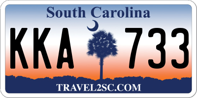 SC license plate KKA733