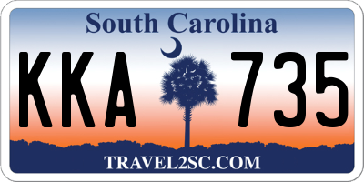 SC license plate KKA735