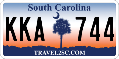 SC license plate KKA744