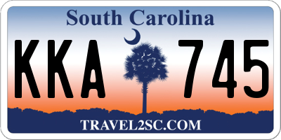 SC license plate KKA745