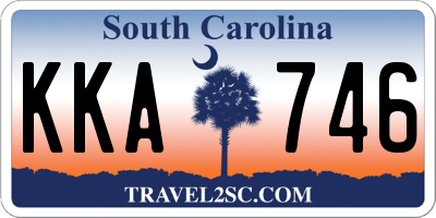 SC license plate KKA746