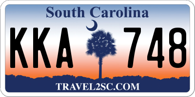 SC license plate KKA748