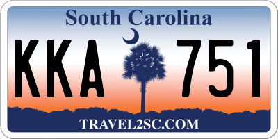 SC license plate KKA751