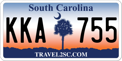 SC license plate KKA755